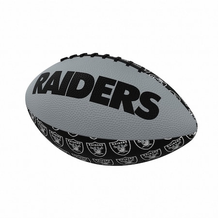 Logo Brands Las Vegas Raiders Mini Size Rubber Footballl 623-93MR-3